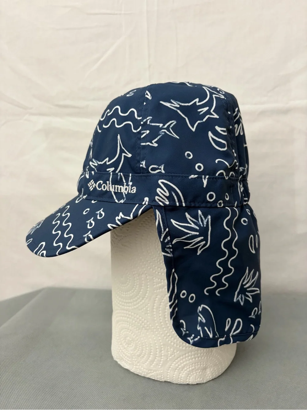 Columbia Kids Youth Ocean Print Sun Hat L/XL - New w/o Tags (F220)